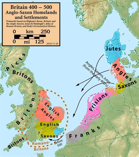 Map Showing Where Our Anglo Saxon Ancestors Came From Saxon History