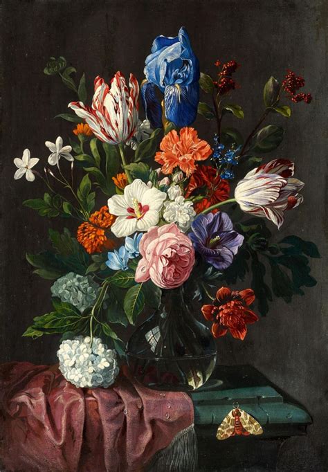 Unknown Painter 17th Century Flower Still Life Flower Painting