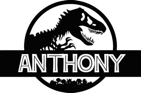 Custom Name Jurassic Park Logo Wand Aufkleber Personalisierte Aufkleber