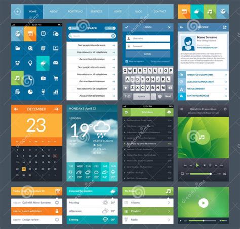 Mobile applications are a move away from the integrated software systems generally found on pcs. FREE 23+ Examples of UI Design in PSD | AI | Vector EPS ...