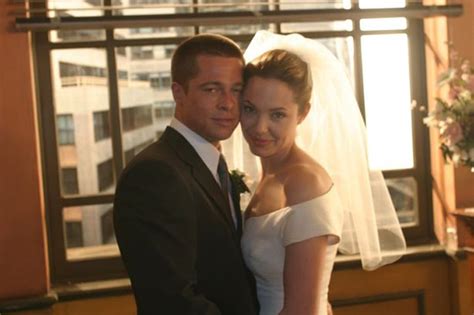 Brad Pitt And Angelina Jolie Wedding Mr And Mrs Smith Popsugar