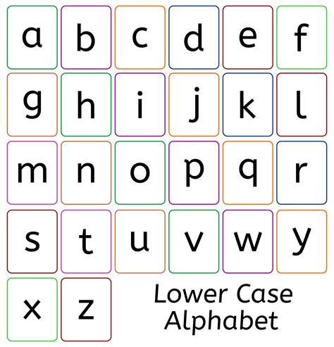 Best Images Of Printable Lower Case Alphabet Flash Cards Letter