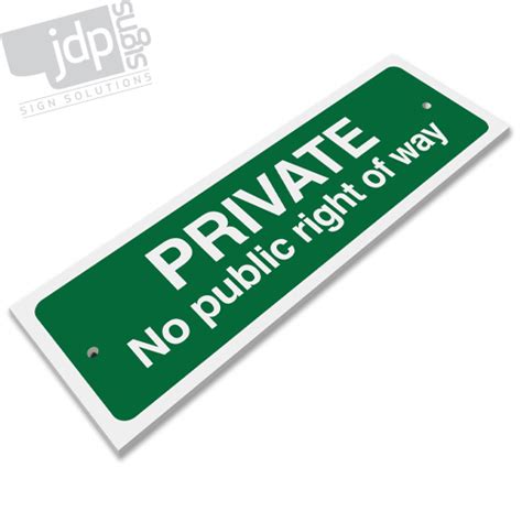 Private No Public Right Of Way 3mm Rigid Pvc Board Sign 21 Colours Ebay