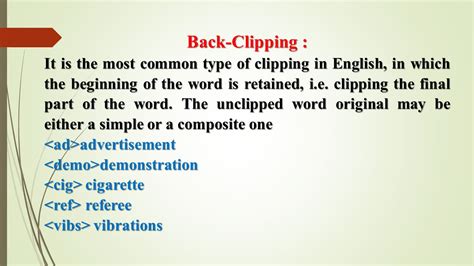 100 Examples Of Clipped Words Truebfiles