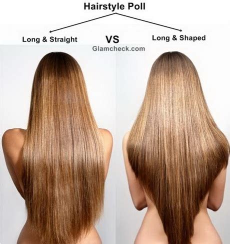 Need more body and illusion of thickness? Long layered v shaped haircut
