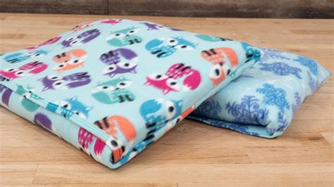 How To Sew A Fleece Quillow Blanket Pillow Youtube Sewing