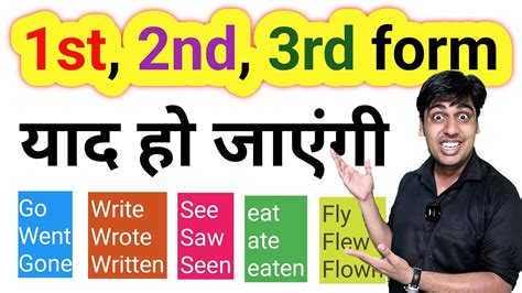 Verb की Form याद करने की Trick 1st Form 2nd From 3rd Form Practice