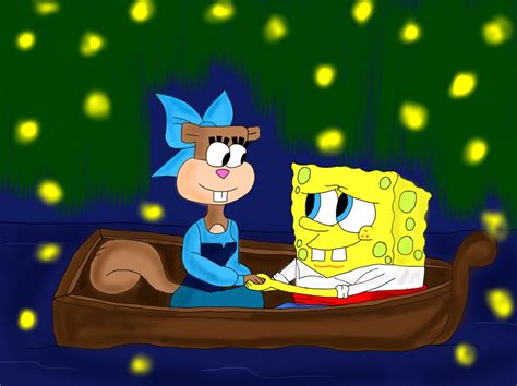 Spongebob And Sandy Kiss The Girl By Stephgomz04 On Deviantart