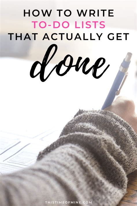 How To Write To Do Lists That Actually Get Done Block Scheduling To