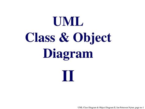 Ppt Uml Class And Object Diagram Ii Powerpoint Presentation Free