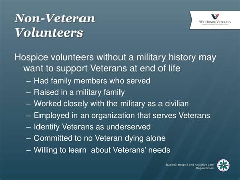 Ppt Volunteers An Essential Ingredient In Caring For Veterans At The