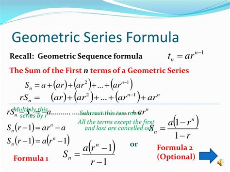 Formula Of Geometric Sequence