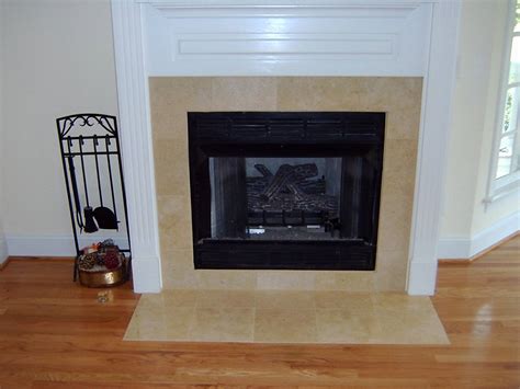 When choosing a hearth design for a contemporary fireplace, you need to decide if you will continue the tile, or pick a different material to complement. Fireplace Tile Design Ideas on the Mantel and Hearth ...