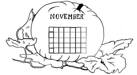 November Coloring Pages Printable Pdf