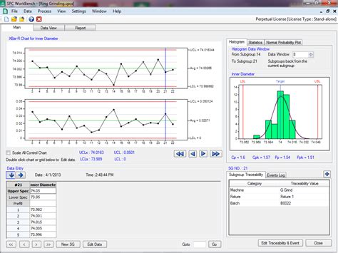 Software For Statistical Process Control Spc Workbench