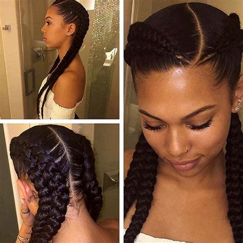 Long braids are a protective style for natural hair. Best 10 Black Braided Hairstyles To Copy In 2019 - Short ...