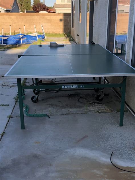 Kettler Full Size Fold Up Ping Pong Table Retails For Almost 600 For