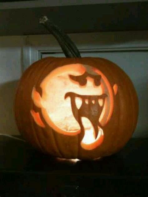 Mario Boo Pumpkin Carving Creative Pumpkin Carving Halloween