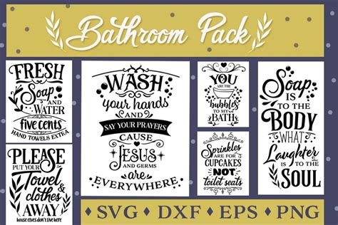 Bathroom Rules Svg Free - Premium SVG File