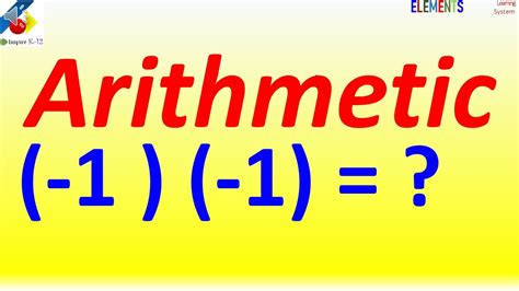 Arithmetic Of Directed Numbers How Come 1 X 1 1 Youtube