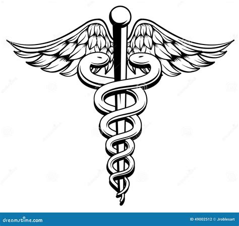 Caduceus Stock Vector Illustration Of Shiny Insignia 49002512