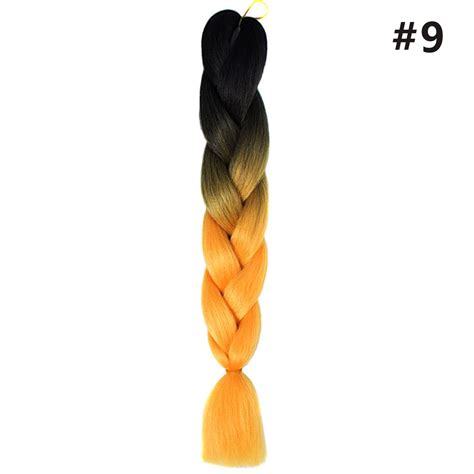 24 Ombre Dip Dye Kanekalon Jumbo Braid Hair Extensions Fiber Ebay