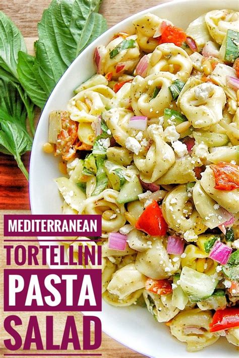 Click to tweet how to find the best chickpea pasta. Mediterranean Tortellini Pasta Salad | Recipe (With images ...