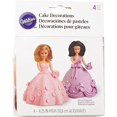 Wilton Mini Doll Pick Cake Decorations 4 Ct 1511 1019