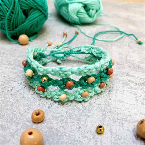 Left Over Yarn Bracelets Crochet Pattern Bykaterina