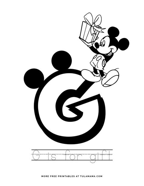 Free Printable Mickey Mouse Abc Letter Tracing For Preschoolers In 2020