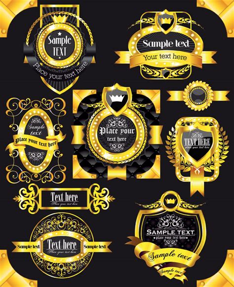 Gorgeous Gold Label 1124 Free Eps Download 4 Vector