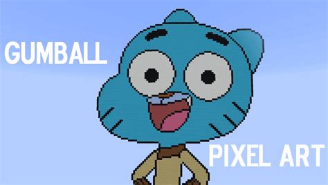 Gumball Pixel Art Rminecraft