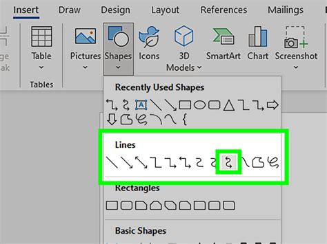 How To Draw Lines In Microsoft Word Inserting Straight Lines