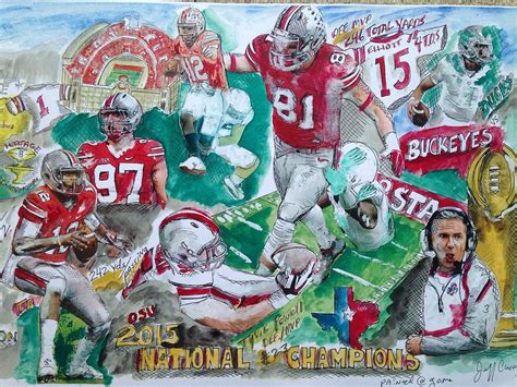 Ohio State Football Championship Painting By Jeff Curry Pixels