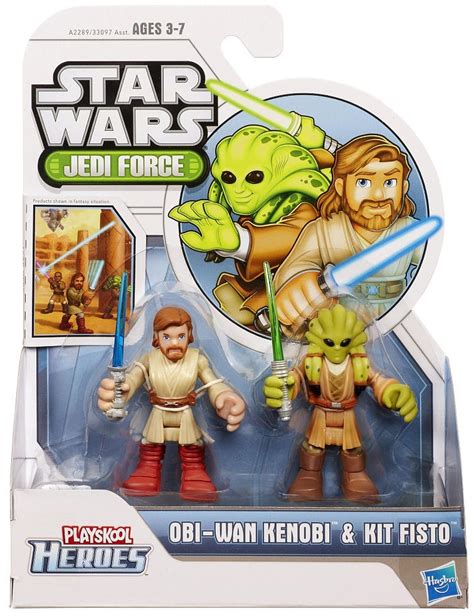 Buy Playskool Heroes Star Wars Jedi Force Obi Wan Kenobi And Kit Fisto