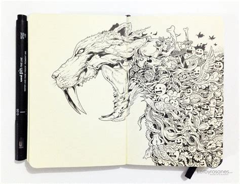 The Art Of Kerby Rosanes Sketches Collection Doodle Art Letters