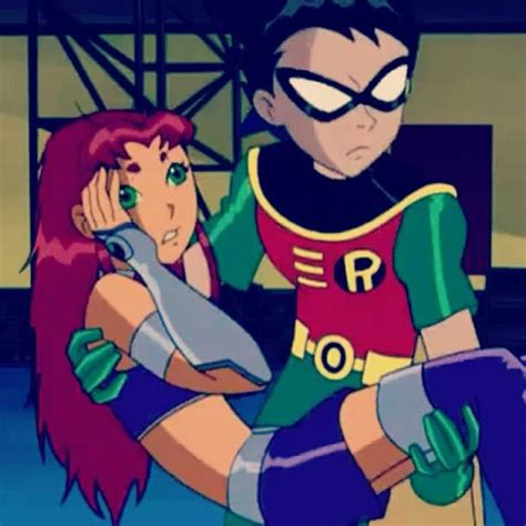 pin on teen titans robin and starfire