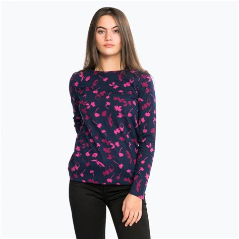 Joules Harbour Print Long Sleeve Jersey Womens Top 207554 Womens From