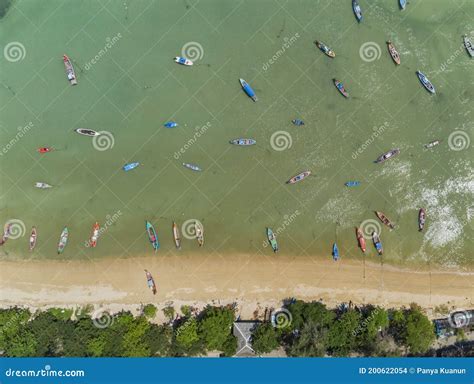 Aerial Drone Bird S Eye View Photo Top Down Of Tropical Sea With Long