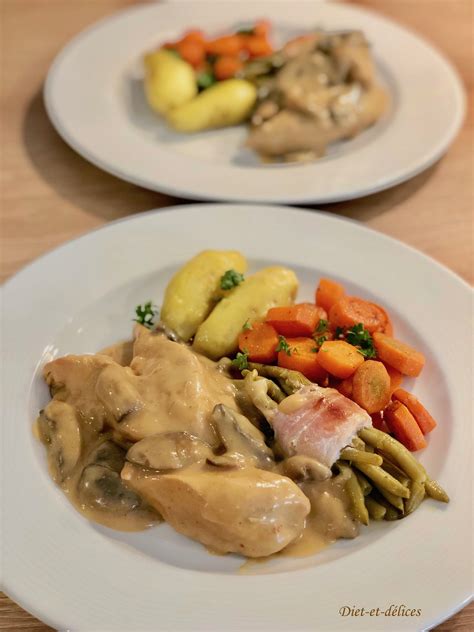 Aiguillettes de poulet aux champignons frais sauce au cidre Diet