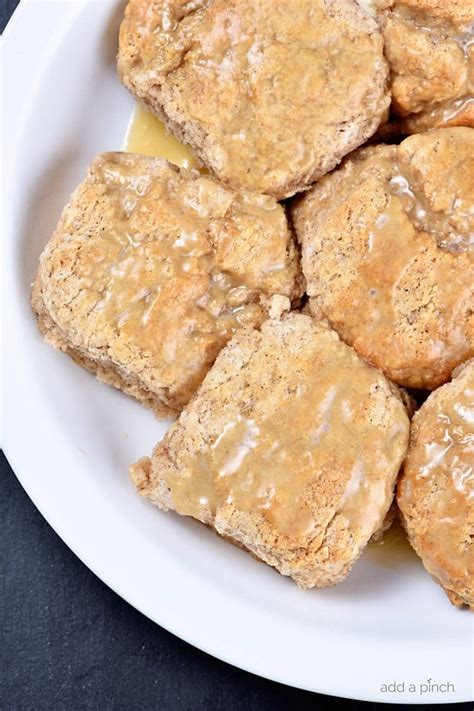 Sweet Cinnamon Biscuits Recipe With Apple Cider Glaze Add A Pinch