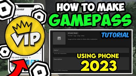 New How To Make Gamepass In Roblox 2023 Mobile And Tablet Tutorial