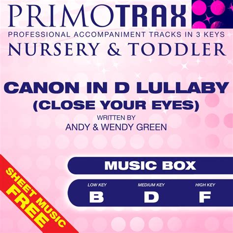 Canon In D Lullaby Music Box Lullabies Christwill Music