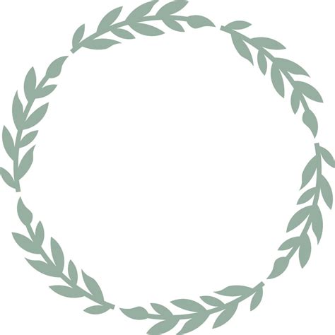 Leaf Wreath Vector File Products Swak Embroidery