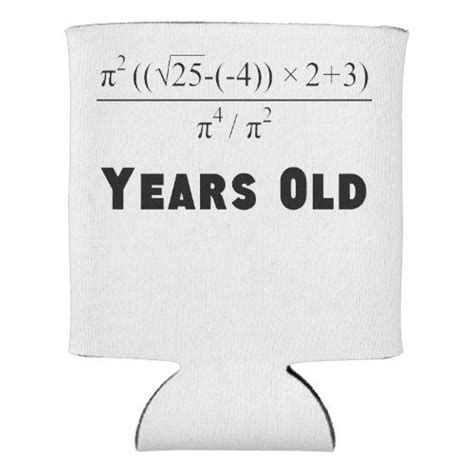 Algebra Equation 21st Birthday Can Cooler Algebra Equations Party