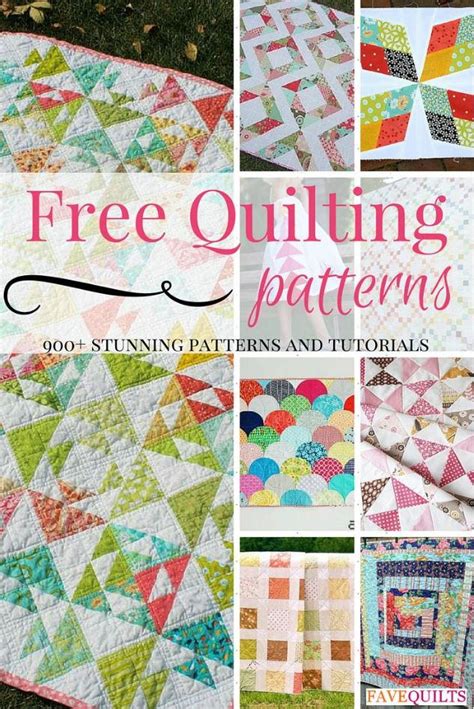 If you're itching to learn quilting, it helps to know the specialty supplies and tools that make the craft easier. 900+ Free Quilting Patterns | FaveQuilts.com