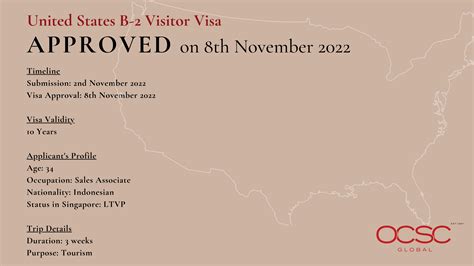 Approval For United States B 2 Visitor Visa Ocsc Global