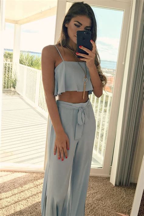 Cute Two Piece Vacation Outfit Trendy Summer Outfits Spring Summer
