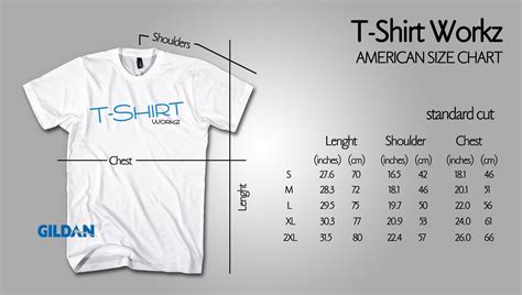 Size Chart American Tshirt Workz Hong Kong T Shirt Printing