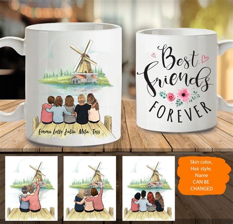 Personalized Best Friend Coffee Mug Windmill Unifury Unifury